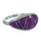 Magenta Turquoise Authentic Sterling Silver Ring Size 8-1/4 AX89187